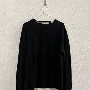 Black Crew Neck Sweater Classic Knit